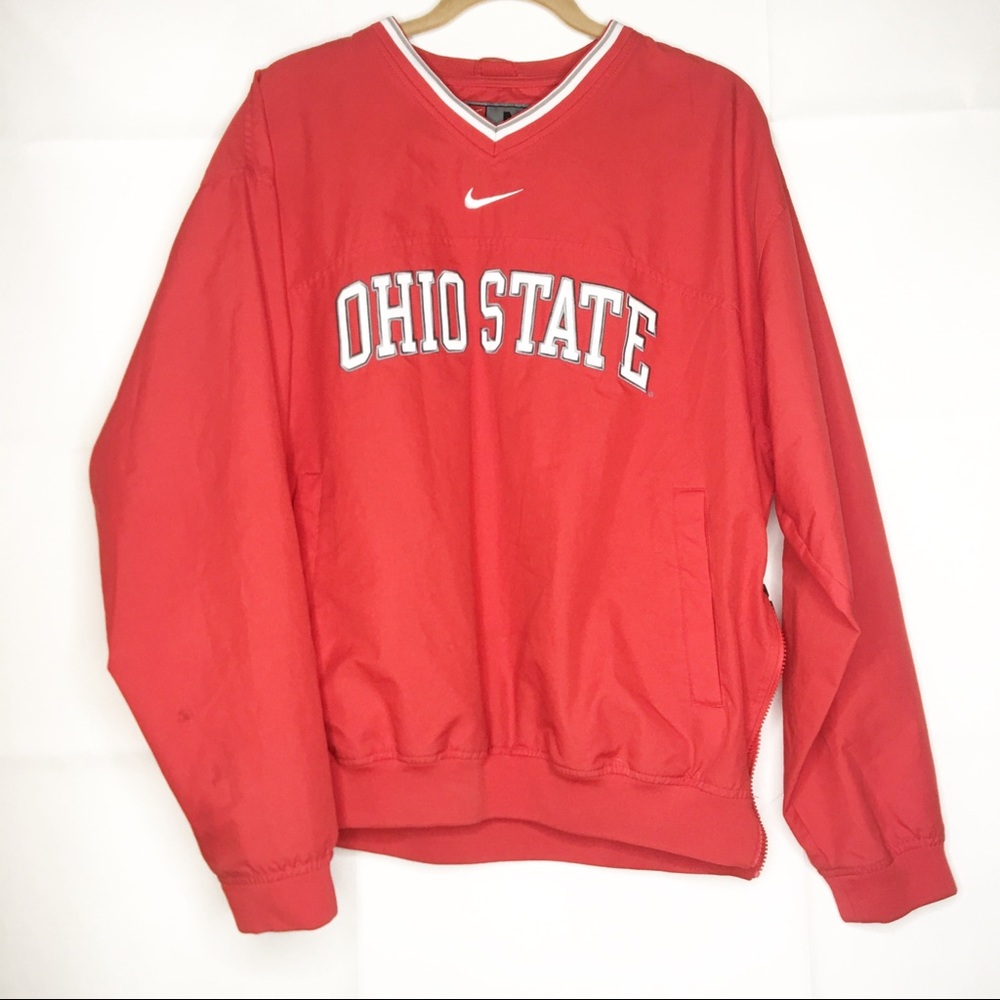 Red Nike Ohio State windbreaker Medium